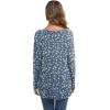 imageIWOLLENCE Womens Waffle Knit Tunic Blouse Tie Knot Henley Tops Loose Fitting Bat Wing Plain ShirtsZ01navy Sophorae