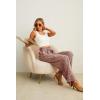 imageIWOLLENCE Womens Wide Leg Pants with Pockets High Waist Adjustable Knot Loose Casual Trousers Business Work Casual Pants20 Fp Ld Pink