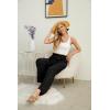 imageIWOLLENCE Womens Wide Leg Pants with Pockets High Waist Adjustable Knot Loose Casual Trousers Business Work Casual Pants21 Th Black