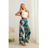 imageIWOLLENCE Womens Wide Leg Pants with Pockets High Waist Adjustable Knot Loose Casual Trousers Business Work Casual Pants33 Colorful Geometry 01