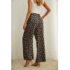 imageIWOLLENCE Womens Wide Leg Pants with Pockets High Waist Adjustable Knot Loose Casual Trousers Business Work Casual Pants36 Ld Dark Khaki