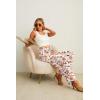 imageIWOLLENCE Womens Wide Leg Pants with Pockets High Waist Adjustable Knot Loose Casual Trousers Business Work Casual Pants39 White Sketch Rose