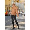 imageIWOLLENCE 2024 Winter Fall Turtleneck Sweater High Neck Long Sleeve Sweaters Pullover OutfitCocoa