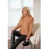 imageIWOLLENCE 2024 Winter Fall Turtleneck Sweater High Neck Long Sleeve Sweaters Pullover OutfitCocoa