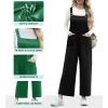 imageIWOLLENCE Jumpsuits For Women Boho Overalls Casual Long Bib Loose Womens Rompers with Pockets 20241 Black