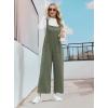 imageIWOLLENCE Jumpsuits For Women Boho Overalls Casual Long Bib Loose Womens Rompers with Pockets 20242 Army Green