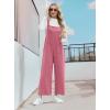 imageIWOLLENCE Jumpsuits For Women Boho Overalls Casual Long Bib Loose Womens Rompers with Pockets 20243 Pink