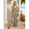 imageIWOLLENCE Womens Summer Jumpsuits Boho Wide Leg Overalls Casual Loose Rompers with Pockets 202424 Graffiti 001