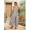 imageIWOLLENCE Womens Summer Jumpsuits Boho Wide Leg Overalls Casual Loose Rompers with Pockets 202440 Fp White Periwinkle