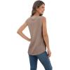 imageIWOLLENCE Womens Waffle Knit Tank Tops Casual Blouse Sleeveless Cute Twist Knot TunicC Khaki