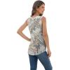 imageIWOLLENCE Womens Waffle Knit Tank Tops Casual Blouse Sleeveless Cute Twist Knot TunicFpcamo Bough