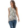 imageIWOLLENCE Womens Waffle Knit Tank Tops Casual Blouse Sleeveless Cute Twist Knot TunicFpcamo Bough