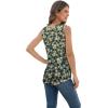 imageIWOLLENCE Womens Waffle Knit Tank Tops Casual Blouse Sleeveless Cute Twist Knot TunicFpgreen Sunflower