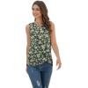 imageIWOLLENCE Womens Waffle Knit Tank Tops Casual Blouse Sleeveless Cute Twist Knot TunicFpgreen Sunflower
