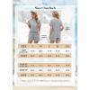 imageIWOLLENCE Womens 2 Piece Sets Summer Lounge Set Casual Short Sleeve Round Neck Tops and Elastic Waist Short Outfits TracksuitLight Gray