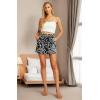 imageIWOLLENCE Womens Shorts with Pockets Summer Casual Shorts for Women Waist Casual Lightweight Adjustable Tie Knot Loose16black Porcelain
