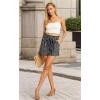 imageIWOLLENCE Womens Shorts with Pockets Summer Casual Shorts for Women Waist Casual Lightweight Adjustable Tie Knot Loose23bohemian Stripes