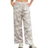 imageIWOLLENCE Womens Casual Loose Checkered Wide Leg Pants High Waist Straight Lounge Y2K Gingham Trousers SummerMccamo Bough