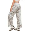 imageIWOLLENCE Womens Casual Loose Checkered Wide Leg Pants High Waist Straight Lounge Y2K Gingham Trousers SummerMccamo Bough