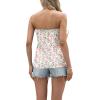 imageIWOLLENCE Womens Tube Tops Casual Summer Backless Strapless Top Sleeveless Bandeau Tanks ShirtFp White Pink Rose