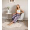 imageIWOLLENCE Women Flowy Loose Wide Leg Pant Summer Beach Casual Trousers high Waist Adjustable Knot Business Work Casual PantsBohemia Rhomboid