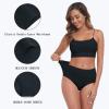 imageIWOLLENCE Womens Cotton Postpartum Underwear High Waisted Full Coverage Panties Plus Size ampamp RegularBlack5pack
