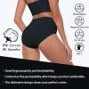 imageIWOLLENCE Womens Cotton Postpartum Underwear High Waisted Full Coverage Panties Plus Size ampamp RegularBlack5pack