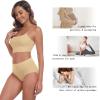 imageIWOLLENCE Womens Cotton Postpartum Underwear High Waisted Full Coverage Panties Plus Size ampamp RegularNude5pack