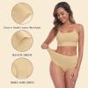 imageIWOLLENCE Womens Cotton Postpartum Underwear High Waisted Full Coverage Panties Plus Size ampamp RegularNude5pack
