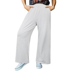 imageIWOLLENCE Womens Casual Loose Checkered Wide Leg Pants High Waist Straight Lounge Y2K Gingham Trousers SummerCgrey