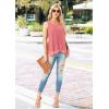 imageIWOLLENCE Womens Summer Tank Tops Sleeveless Chiffon Double Layers Blouse Loose Round Neck Casual Shirts45 Th Watermelon Red