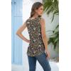 imageIWOLLENCE Womens Waffle Knit Tank Tops Casual Blouse Sleeveless Cute Twist Knot TunicFpblack Sloth