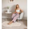 imageIWOLLENCE Women Flowy Loose Wide Leg Pant Summer Beach Casual Trousers high Waist Adjustable Knot Business Work Casual PantsGray Ishitake