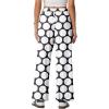 imageIWOLLENCE Womens Casual Loose Checkered Wide Leg Pants High Waist Straight Lounge Y2K Gingham Trousers SummerBcblack White Circle