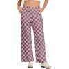 imageIWOLLENCE Womens Casual Loose Checkered Wide Leg Pants High Waist Straight Lounge Y2K Gingham Trousers SummerCdorange Blue Plaid
