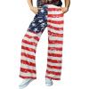 imageIWOLLENCE Womens Casual Loose Checkered Wide Leg Pants High Waist Straight Lounge Y2K Gingham Trousers SummerFlagred Blue