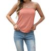 imageIWOLLENCE Womens Floral Tube Tops Casual Summer Backless Strapless Top Sleeveless Bandeau Tanks ShirtC Coral
