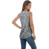 imageIWOLLENCE Womens Waffle Knit Tank Tops Casual Blouse Sleeveless Cute Twist Knot TunicFpblack Anemone