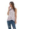 imageIWOLLENCE Womens Waffle Knit Tank Tops Casual Blouse Sleeveless Cute Twist Knot TunicFppink