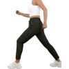 imageWomens Active Stretch Pants Quick Dry Breathable Athletic Trousers Comfy Fit Travel Hiking Pant Senior with Zipper PocketsCarmy Green