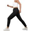 imageWomens Active Stretch Pants Quick Dry Breathable Athletic Trousers Comfy Fit Travel Hiking Pant Senior with Zipper PocketsCblack