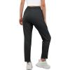 imageWomens Active Stretch Pants Quick Dry Breathable Athletic Trousers Comfy Fit Travel Hiking Pant Senior with Zipper PocketsCdark Grey
