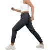 imageWomens Active Stretch Pants Quick Dry Breathable Athletic Trousers Comfy Fit Travel Hiking Pant Senior with Zipper PocketsCdark Grey