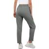 imageWomens Active Stretch Pants Quick Dry Breathable Athletic Trousers Comfy Fit Travel Hiking Pant Senior with Zipper PocketsClight Grey