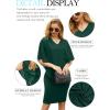 imageIWOLLENCE Summer Women Wedding Cocktail Casual Knee Length Formal Elegant Dress02 Dark Green
