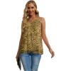 imageIWOLLENCE Womens Summer Tank Tops Sleeveless Chiffon Double Layers Blouse Loose Round Neck Casual Shirts52 Ld Yellow