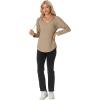 imageIWOLLENCE 2025 Fall Fashion Hoodies Sweatshirts Drawstring Casual Loose Long Sleeve Tops Shirts02light Khaki