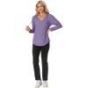 imageIWOLLENCE 2025 Fall Fashion Hoodies Sweatshirts Drawstring Casual Loose Long Sleeve Tops Shirts03purple