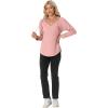 imageIWOLLENCE 2025 Fall Fashion Hoodies Sweatshirts Drawstring Casual Loose Long Sleeve Tops Shirts05pink