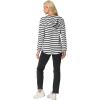 imageIWOLLENCE 2025 Fall Fashion Hoodies Sweatshirts Drawstring Casual Loose Long Sleeve Tops Shirts11white Black Stripe